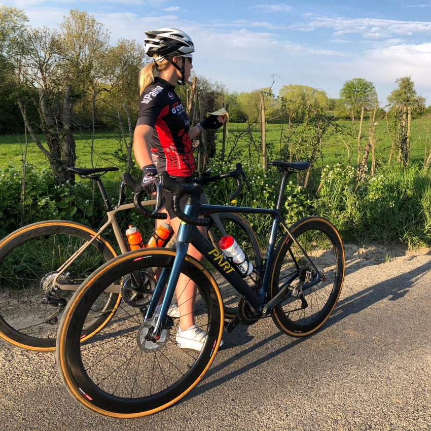 Ines dames racefiets | Mat bruin | Fons bikes